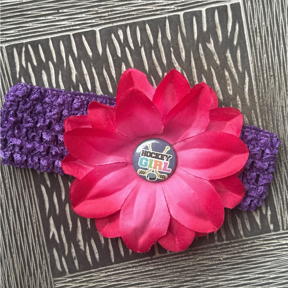 “Hockey Girl” Adorable Child’s Headband with clip
